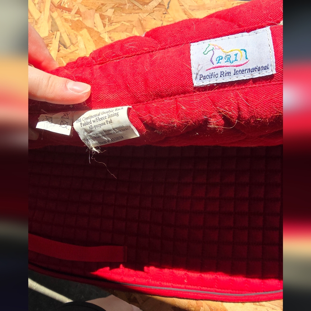 PCI Double Fleece English Saddle Pad